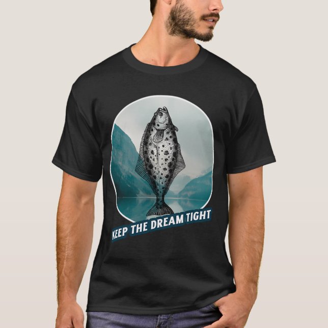 Vit Kung av Karpfiske Design T Shirt (Framsida)