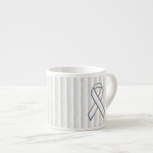 Vit kunskap om band på Lodrät Rand Espressomugg
