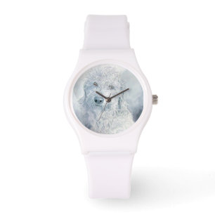 Vit Labradoodle Armbandsur