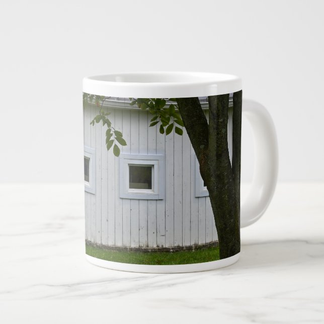 Vit lada jumbo mugg (Framsida höger)