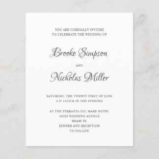 Vit | LÅG KOSTNAD Enkel Elegant Minimalistisk Bröl