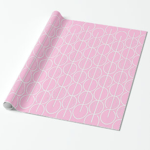 Vit laminerad oval rosa, omformad figursättning presentpapper
