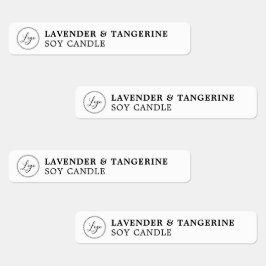 Vit lamphårsäker försegling Din Logotyp etiketter