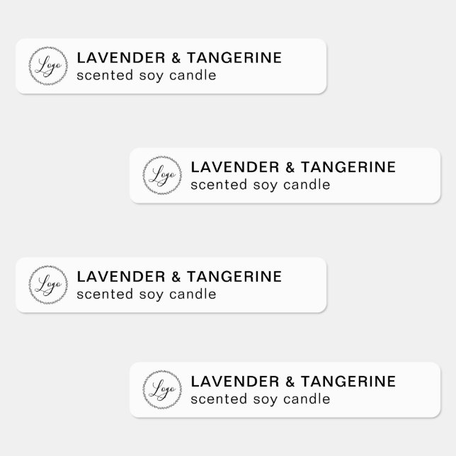 Vit lamphårsäker försegling Din Logotyp etiketter (Grupp)