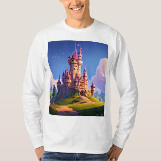 Vit långärmad Unisex T-shirt