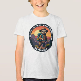 Vit långsam nedgång och njut av Äventyr T Shirt