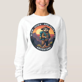 Vit långsam nedgång och njut av Äventyr T Shirt