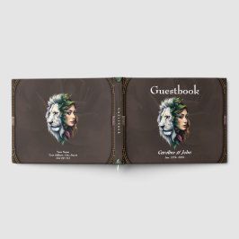 Vit Lejon & kvinna Gästböcker