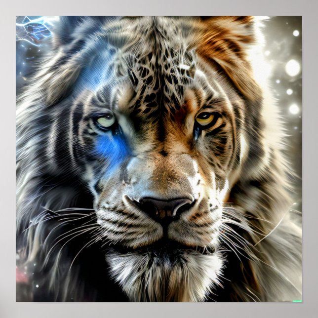 Vit Lejon Poster (Framsidan)