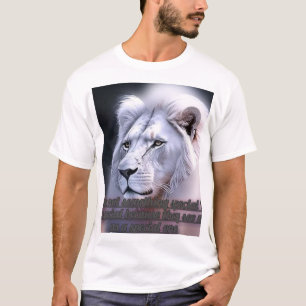 vit lejon t shirt