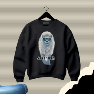 Vit lejon t shirt