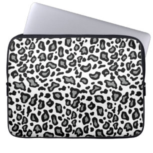 Vit Leopard Datorhölje Laptop Fodral