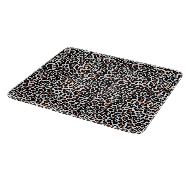 Vit leopard Skin Tryckskärna (Hörn)