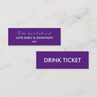 Vit Lila Drink Biljett