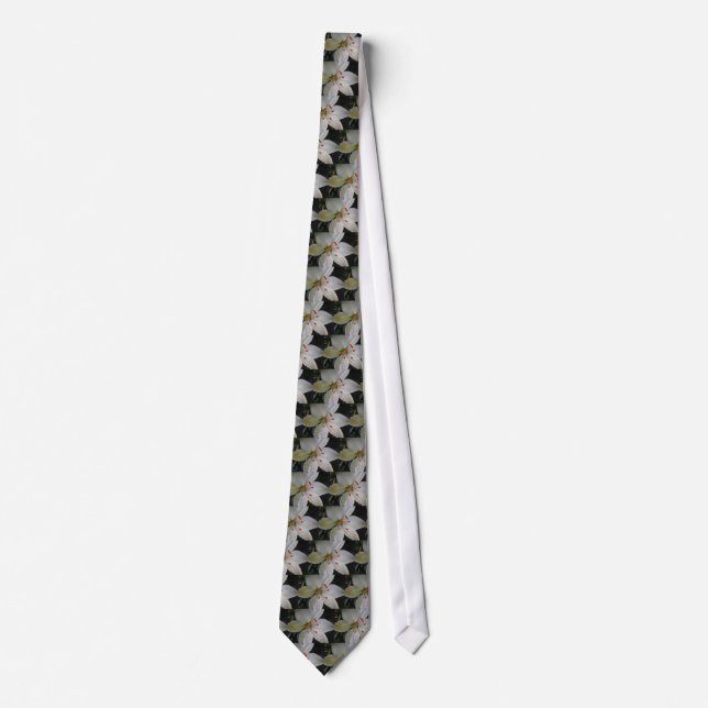 vit lilja blomma slips (Framsida)
