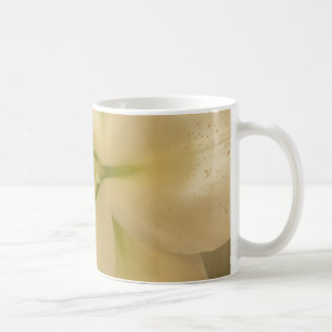Vit Lillum Blomma 325 ml Klassisk Vit Mugg