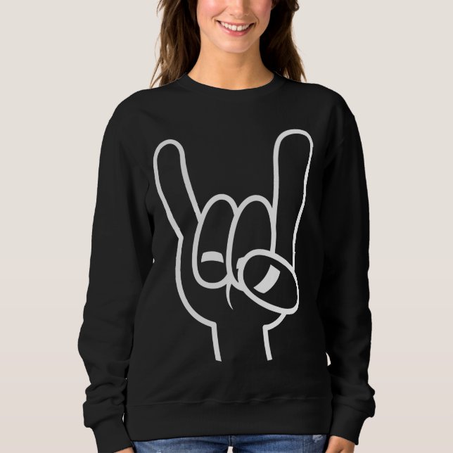 Vit linje för Hårda Metall Djävulen T Shirt (Framsida)