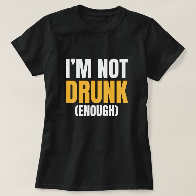 Vit Ljug Party - Lustigt citattecken T Shirt (Design framsida)