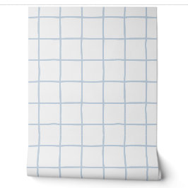 Vit ljusblå rutigt skandinaviskt minimalistiskt