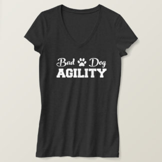 Vit Logotyp, kursiv stor Hund T Shirt