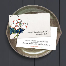 Vit Lotus Flower Holistic and Natural Medicine Visitkort