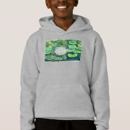 Vit Lotus och Näckrosblad T Shirt