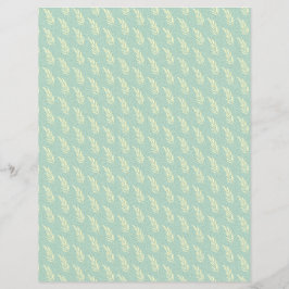 Vit Löv på blå texturerad Papper Lakan
