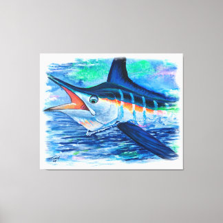 Vit lutande färg canvastryck