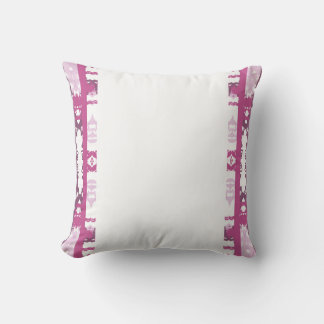 Vit Magenta Rosa Prydnadsram Kudde