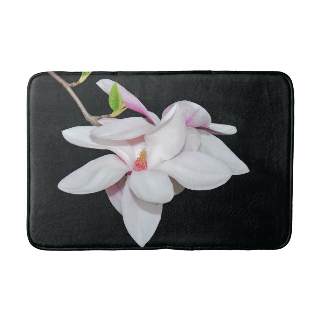 Vit Magnolia Badrumsmatta (Framsidan)