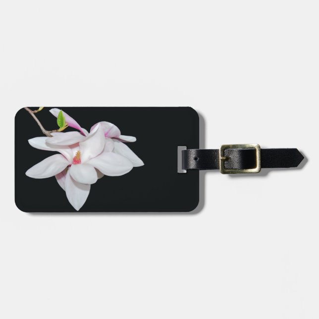 Vit Magnolia Bagagebricka (Horisontell Framsida)
