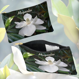 Vit Magnolia-Blommigt - fotografiskt botaniskt