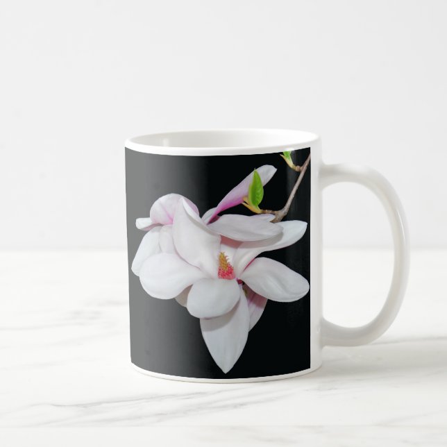 Vit Magnolia Kaffemugg (Höger)