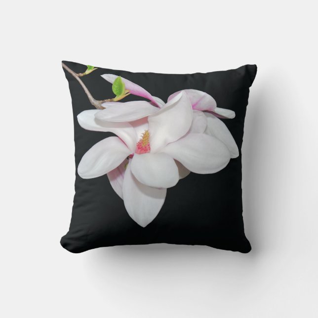 Vit Magnolia Kudde (Framsida)