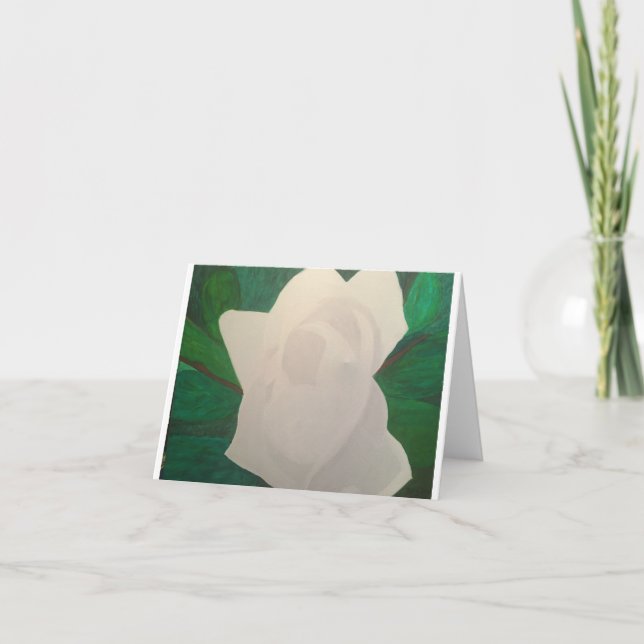 Vit Magnolia, liten, 4 tum x 5,6 tum Kort (Framsida)