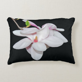 Vit Magnolia Prydnadskudde