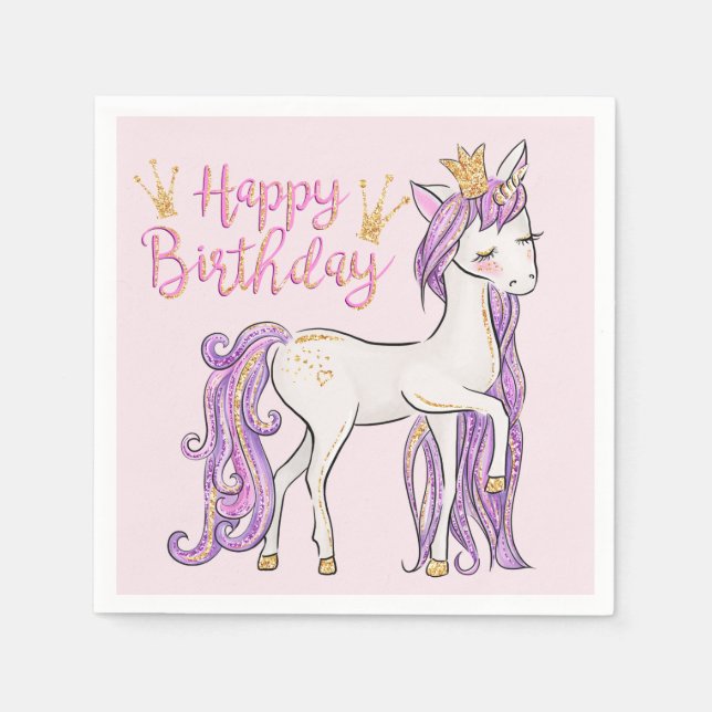 Vit majs med en modern Guld Krona Pappersservett (Framsidan)