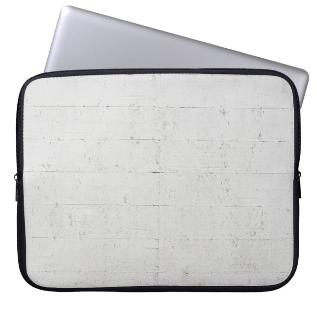 Vit målad betongbetong laptop fodral (Framsidan)