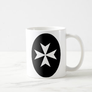 Vit Malteserkors Kaffemugg