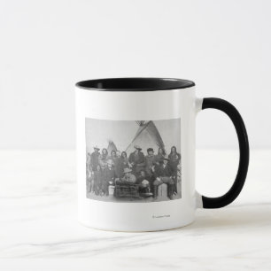 Vit man (inklusive buffelräkning) och Lakota 2 Mugg
