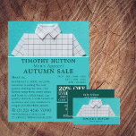 Vit, Manar, reklam för Clothing Store Reklamblad<br><div class="desc">Vita,  Manar- klämma,  Affärskort- förslutna,  med avdragbar tryckluftsapparat.</div>