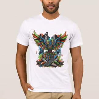 Vit manar-shirt med "Street Stil" skriven på T Shirt