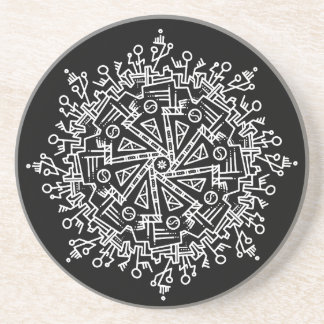Vit Mandala Underlägg