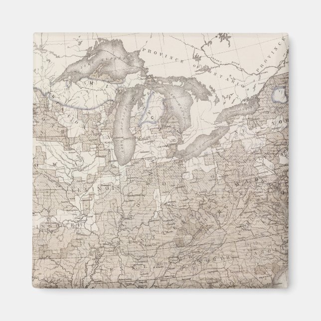 Vit manlig analfabetism magnet (Framsidan)