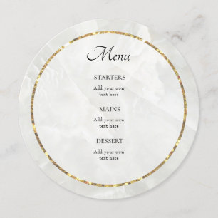 vit marble elegant Menu Meny