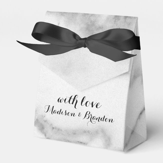 Vit marble Gift Box Presentaskar (Framsidan Sidan)