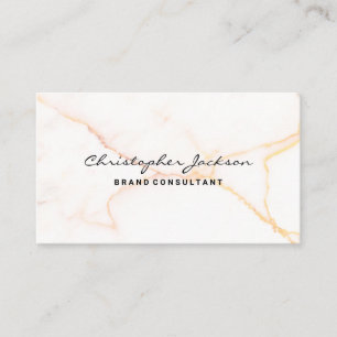 Vit marble Orange - bakgrund Visitkort