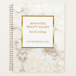 Vit marble professionell möte Planner