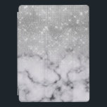 Vit marble Silver Glitter iPad Pro Skydd<br><div class="desc">Denna chic och glamorösa utformning är perfekt för trendiget och snyggten. Den visar en faux tryckt glatt silver glitter-sekvin och vit med svart marmorsten mönster ombre-gradient. Det är modernt, gigantiskt, söt och coola. ***VIKTIG DESIGN-ANMÄRKNING: Om du vill ha en begäran från anpassad design, t.ex. matchande produktbegäranden, färg-ändringar, placeringsändringar eller någon...</div>