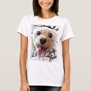 Vit marionett T-Shirt (Anpassa Namn)